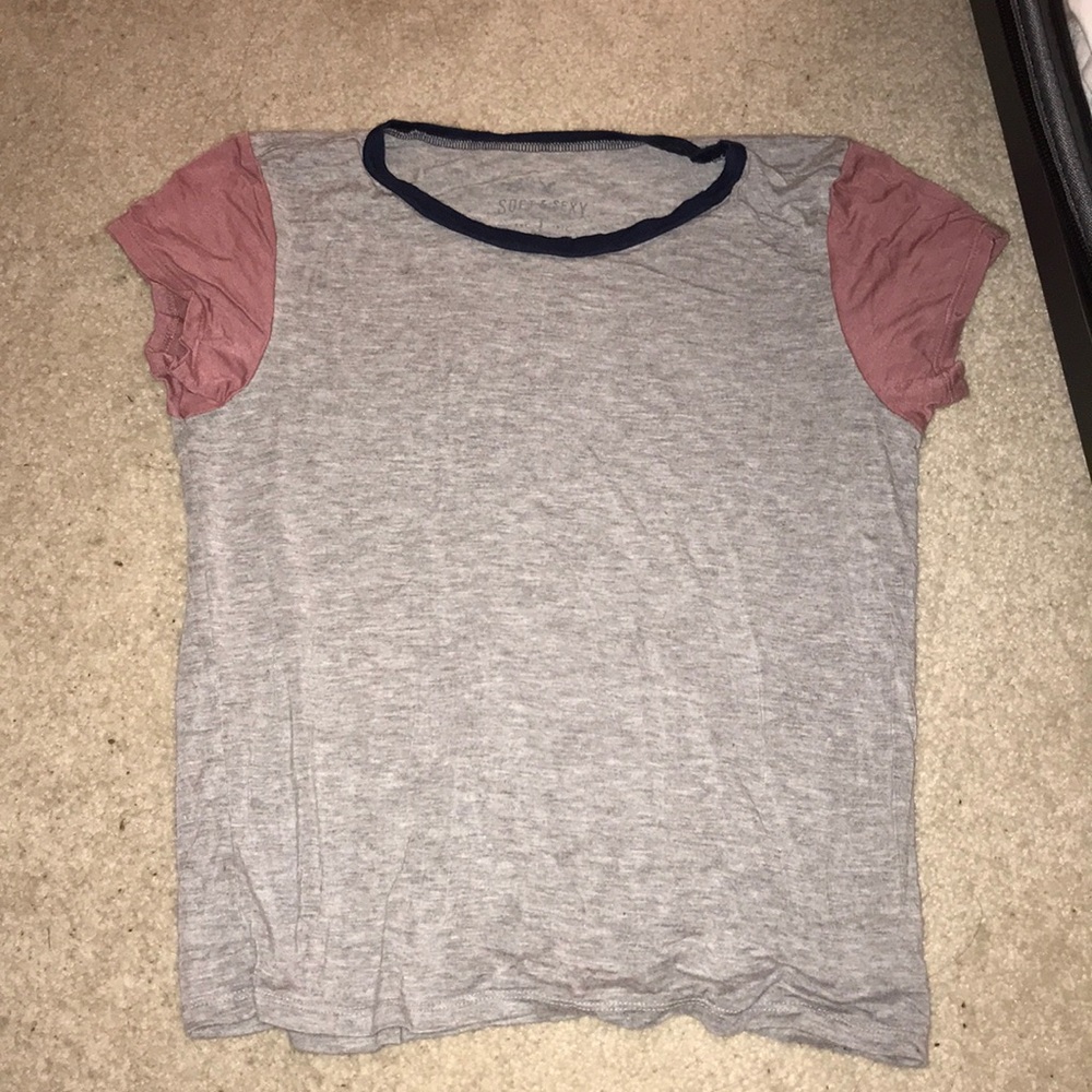 Soft and sexy t shirt cropped